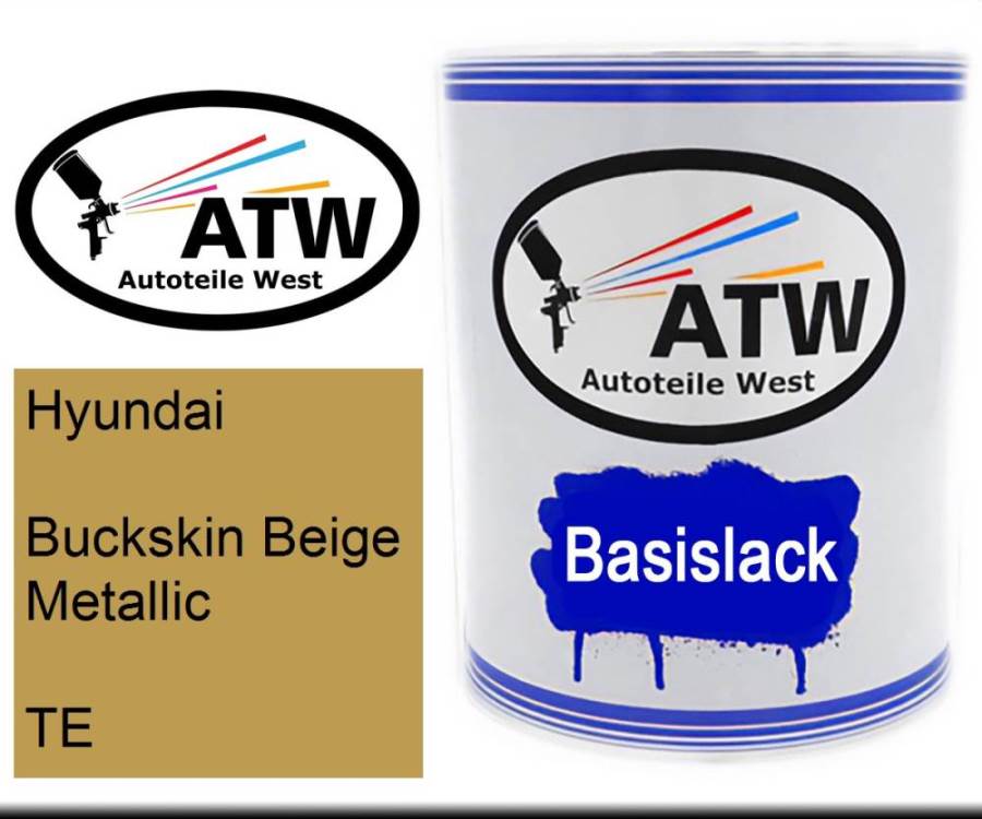 Hyundai, Buckskin Beige Metallic, TE: 1L Lackdose, von ATW Autoteile West.